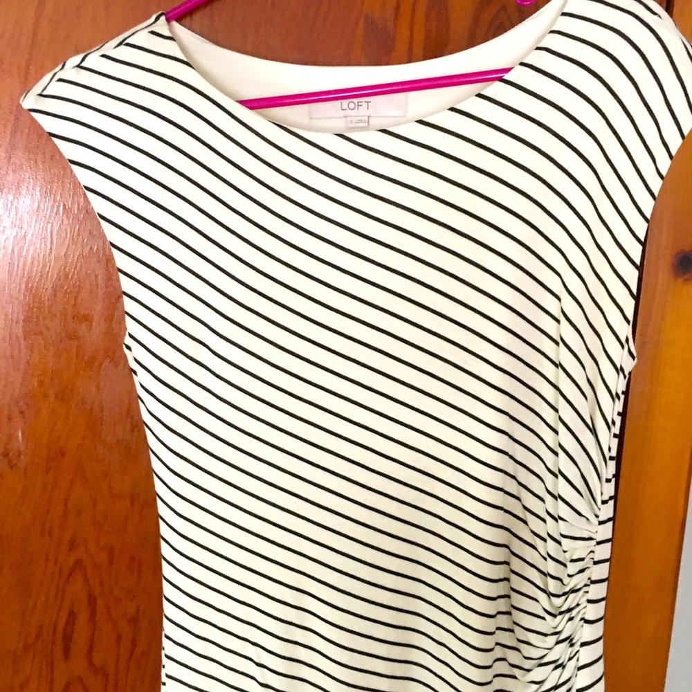 Cream and Black LOFT dress